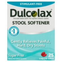 Dulcolax Stool Softener Liquid Gels, 25 count, 25 Each