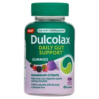 Dulcolax Daily Gut Support Berry Flavor Dietary Supplement, 60 count