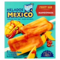 Helados Mexico Mangonada Premium Fruit Bar, 2.75 fl oz, 16.5 fl oz