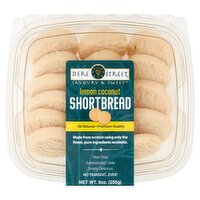 Dere Street Savoury & Sweet Lemon Coconut Shortbread, 9 oz, 9 Ounce