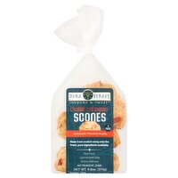 Dere Street Savoury & Sweet Cheddar Red Pepper Scones, 3 count, 9.6 oz