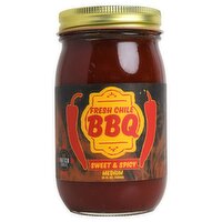 The Fresh Chile Co. BBQ Sweet & Spicy Medium Hatch Chile Sauce, 18 fl oz