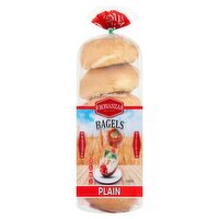 Bonanza Plain Bagels, 6 count, 18 oz