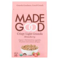 MadeGood Strawberry Crispy Light Granola, 10 oz