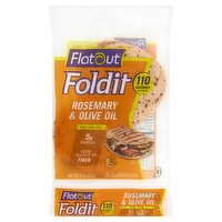 Flatout Foldit Rosemary & Olive Oil Flatbreads, 6 count, 9 oz