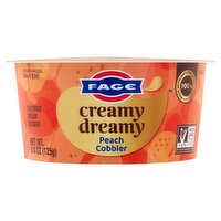 Fage Creamy Dreamy Peach Cobbler Cultured Cream Dessert, 4.4 oz, 4.4 Ounce