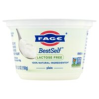 Fage BestSelf Lactose Free Plain Greek Strained Yogurt, 5.3 oz