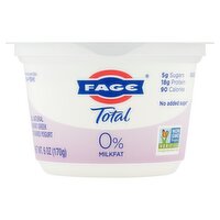 Fage Total 0% Milkfat All Natural Nonfat Greek Strained Yogurt, 6 oz