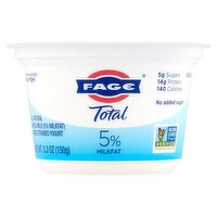 Fage Total 5% Milkfat All Natural Whole Milk Greek Strained Yogurt, 5.3 oz