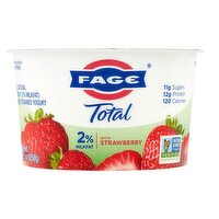 Fage Total 2% Milkfat All Natural with Strawberry Lowfat Greek Strained Yogurt, 5.3 oz