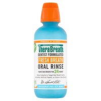 TheraBreath Fresh Breath Invigorating Icy Mint Oral Rinse, 16 fl oz, 16 Fluid ounce