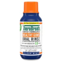 Thera Breath Healthy Gums Clean Mint Oral Rinse, 3 fl oz, 3 Fluid ounce