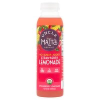 Uncle Matt's Organic No Sugar Added Strawberry Lemonade, 12 fl oz