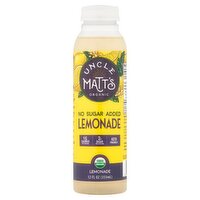 Uncle Matt's Organic No Sugar Added Lemonade, 12 fl oz