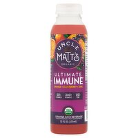 Uncle Matt's Organic Ultimate Immune Orange + Elderberry + Zinc Juice Beverage, 12 fl oz