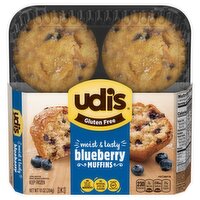 Udi's Blueberry Muffins, 10 oz