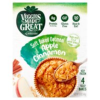 Veggies Mades Great Apple Cinnamon Soft Baked Oatmeal, 12 oz, 4 count