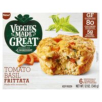 Veggies Made Great Tomato Basil Frittata, 6 count, 12 oz