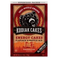 Kodiak Cakes Energy Cakes Pumpkin Flax Flapjack & Waffle Mix, 18 oz