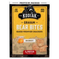 Kodiak Cakes Bear Bites Honey Graham Baked Frontier Crackers, 9 oz