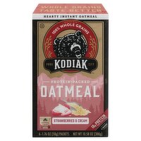 Kodiak Cakes Strawberries & Cream Oatmeal, 1.76 oz, 6 count 