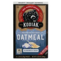 Kodiak Cakes Blueberries & Cream Oatmeal, 1.76 oz, 6 count