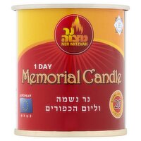 Ner Mitzvah 1 Day Memorial Candle