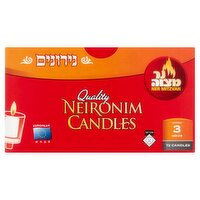 Ner Mitzvah Quality Neironim Candles, 72 count