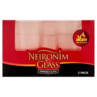 Ner Mitzvah Neironim Glass, 2 Count