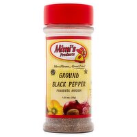 Mimi's Products Ground Black Pepper, 1.25 oz