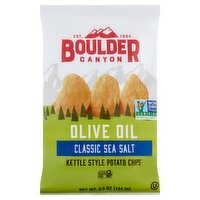 Boulder Canyon Olive Oil Classic Sea Salt Kettle Style Potato Chips, 6.5 oz