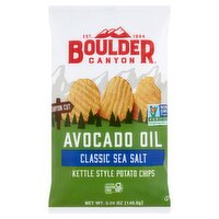 Boulder Canyon Avocado Oil Classic Sea Salt Kettle Style Potato Chips, 5.25 oz, 5 Ounce