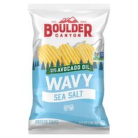 Boulder Canyon Wavy Sea Salt Potato Chips, 5.5 oz
