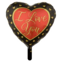 I Love You Gold Hearts Foil Balloon, 17 in, 1 count, 1 Each