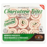 Formaggio Imported Prosciutto Fresh Mozzarella & Fresh Basil Charcuterie Bites, 9 count, 4 oz