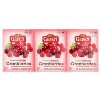 Gefen Sweetened Dried Cranberries, 6 count, 0.75 oz