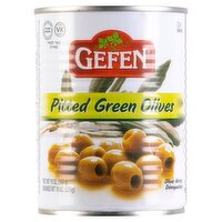 Gefen Pitted Green Olives, 19 oz