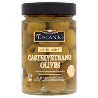 Tuscanini Pitted Green Castelvetrano Olives, 10.6 oz
