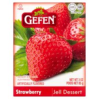 Gefen Strawberry Jell Dessert, 3 oz