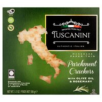 Tuscanini Parchment Crackers with Olive Oil & Rosemary, 3.5 oz