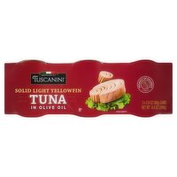 Tuscanini Solid Light Yellowfin Tuna in Olive Oil, 2.8 oz, 3 count