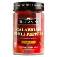 Tuscanini Calabrian Chili Peppers in Oil, 9.2 oz