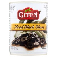 Gefen Sliced Black Olives, 19 oz