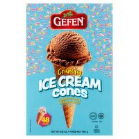 Gefen Crunchy Ice Cream Cones, 48 count, 6.8 oz