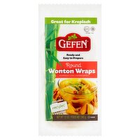 Gefen Oriental Style Round Wonton Wraps, 12 oz