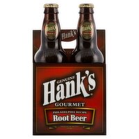 Hank's Genuine Gourmet Root Beer, 4 count, 12 fl oz