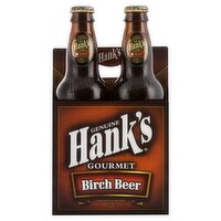 Hank's Genuine Gourmet Birch Beer, 4 count, 12 fl oz