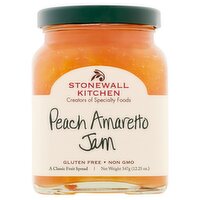 Stonewall Kitchen Peach Amaretto Jam, 12.25 oz