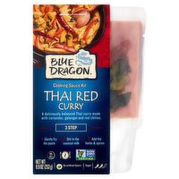 Blue Dragon Thai Red Curry Cooking Sauce Kit, 8.9 oz, 8.9 Ounce