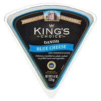 King's Choice Danish Blue Cheese, 4.4 oz, 4 Ounce